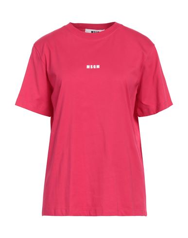 Msgm Woman T-shirt Magenta Size Xl Cotton