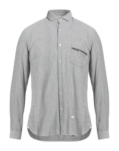 Dnl Man Shirt Steel Grey Size 15 ¾ Cotton, Polyamide