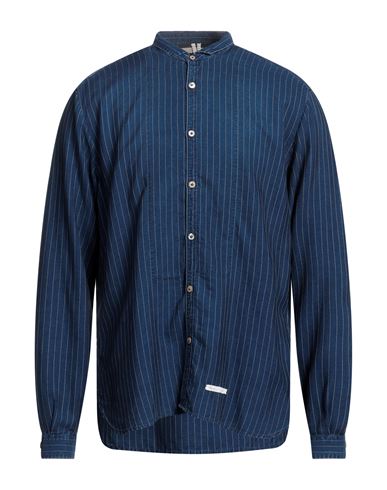 Dnl Man Shirt Blue Size 15 ¾ Cotton, Polyamide