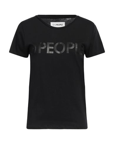 People (+)  Woman T-shirt Black Size S Organic Cotton