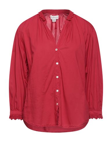 Velvet By Graham & Spencer Woman Shirt Red Size M Cotton