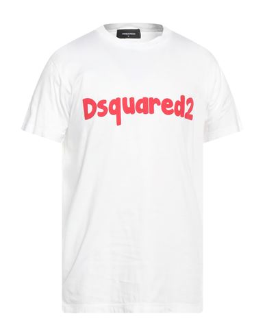 Dsquared2 Man T-shirt White Size 3xl Cotton