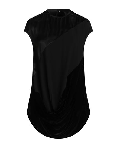 Shop Rick Owens Woman Top Black Size 4 Cupro