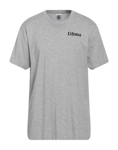 Life Sux Man T-shirt Light Grey Size Xl Cotton In Gray