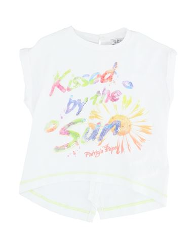Patrizia Pepe Babies'  Toddler Girl T-shirt White Size 6 Cotton, Elastane