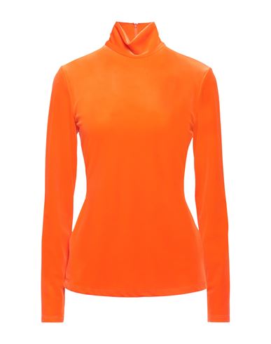 Shop Victoria Beckham Woman T-shirt Orange Size 2 Polyester, Elastane