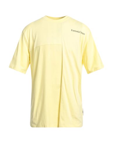 Msgm Man T-shirt Yellow Size Xxl Organic Cotton