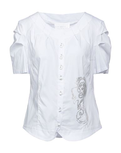 Elisa Cavaletti By Daniela Dallavalle Woman Shirt White Size 10 Cotton, Polyamide, Elastane
