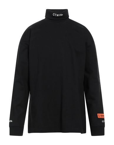 Heron Preston Man T-shirt Black Size Xs Organic Cotton, Polyester