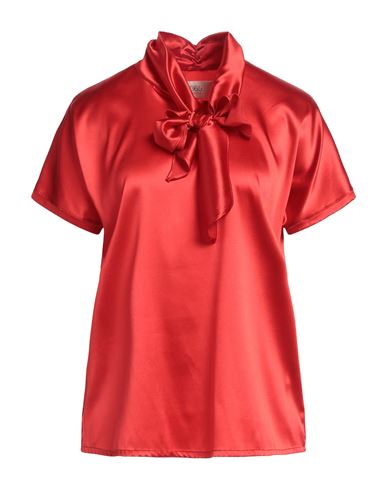 Jucca Woman Top Red Size 10 Silk, Elastane