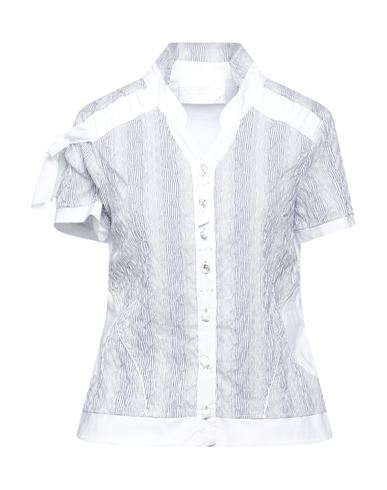 Elisa Cavaletti By Daniela Dallavalle Woman Shirt White Size 6 Cotton, Polyamide, Polyester, Elastan