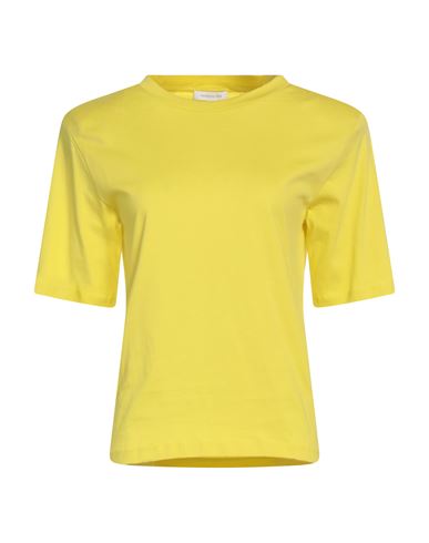 Patrizia Pepe Woman T-shirt Yellow Size 1 Cotton