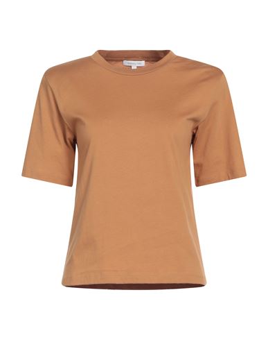 Patrizia Pepe Woman T-shirt Brown Size 1 Cotton