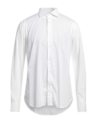 Massimo Rebecchi Man Shirt White Size 15 ½ Cotton, Elastane