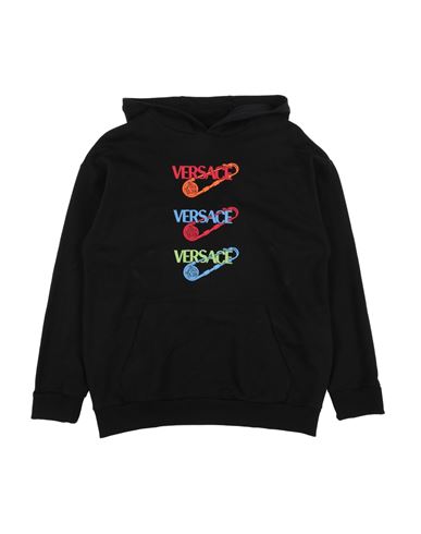 Versace Young Babies'  Toddler Boy Sweatshirt Black Size 6 Cotton, Elastane, Polyester