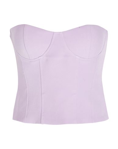 8 By Yoox Bustier Corset Top Woman Top Lilac Size 10 Polyester, Elastane In Purple