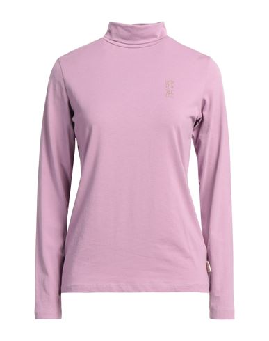 Yes Zee By Essenza Woman T-shirt Purple Size L Cotton, Elastane