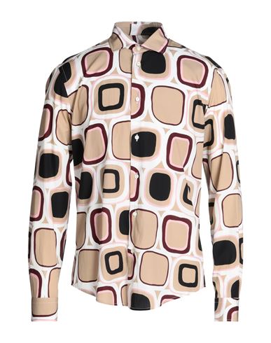 Brian Dales Man Shirt Beige Size 15 ½ Lyocell, Cotton