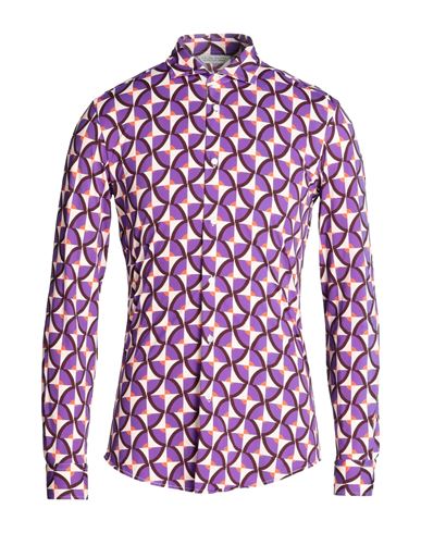 Brian Dales Man Shirt Purple Size 15 ½ Polyamide, Elastane