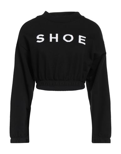 Shoe® Shoe Woman Sweatshirt Black Size L Cotton