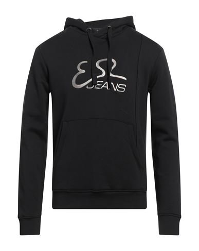 Yes Zee By Essenza Man Sweatshirt Black Size Xxl Cotton
