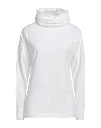 European Culture Woman T-shirt Off White Size M Cotton, Elastane