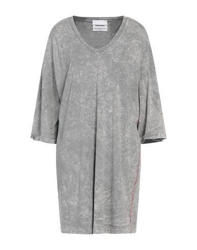 Brand Unique Woman Short Dress Grey Size 1 Cotton
