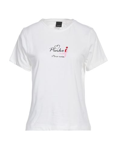 Pinko Woman T-shirt White Size S Cotton