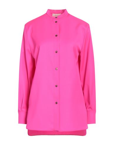 Agnona Woman Shirt Fuchsia Size 8 Wool In Pink