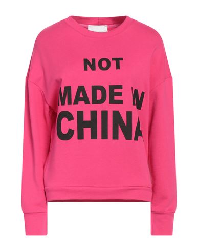 Brand Unique Woman Sweatshirt Fuchsia Size 5 Cotton In Pink