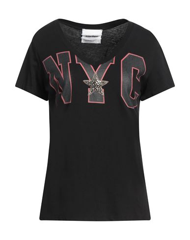 Brand Unique Woman T-shirt Black Size 3 Cotton