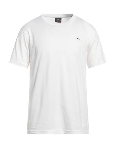 Paul & Shark Man T-shirt White Size Xxl Cotton