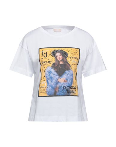 Shop Liu •jo Woman T-shirt White Size Xl Cotton