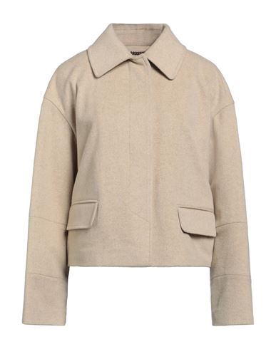 Federica Tosi Woman Jacket Beige Size 6 Virgin Wool, Cashmere