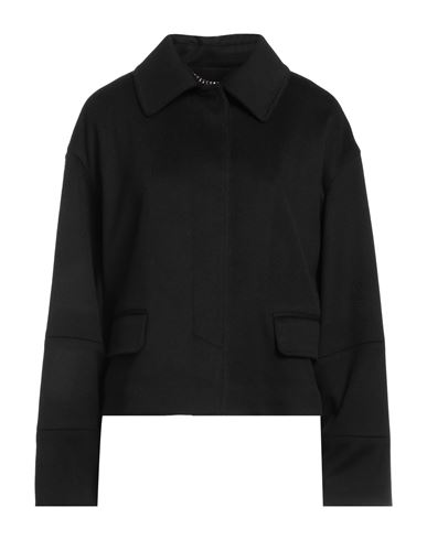 Federica Tosi Woman Jacket Black Size 8 Virgin Wool, Cashmere