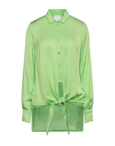 Lafty Lie Woman Shirt Light Green Size 14 Viscose