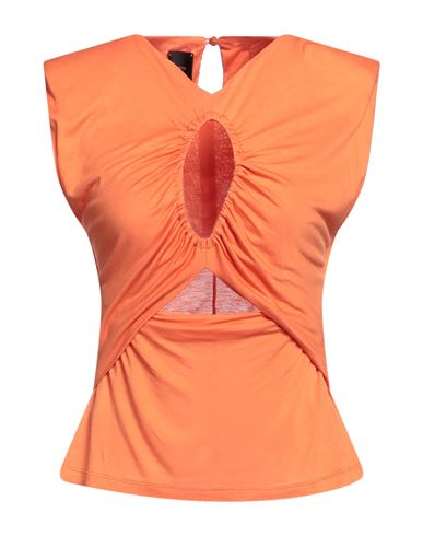 Pinko Woman Top Orange Size L Viscose