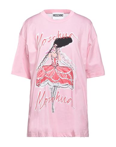 Moschino Woman T-shirt Pink Size S Cotton In Pink
