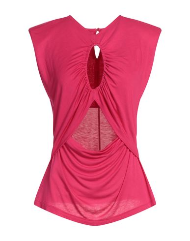 Pinko Woman T-shirt Fuchsia Size L Viscose