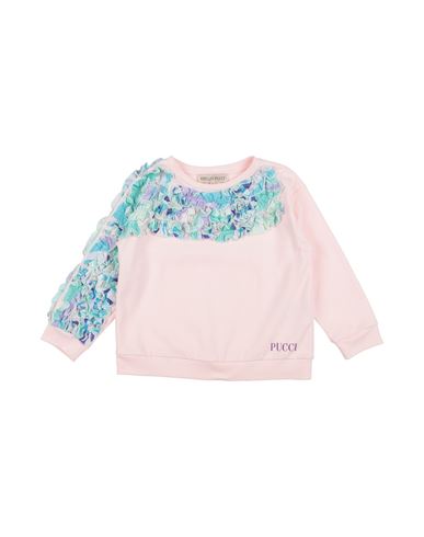 Emilio Pucci Babies' Pucci Toddler Girl Sweatshirt Light Pink Size 6 Cotton, Elastane