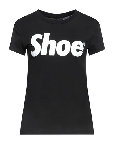 Shoe® Shoe Woman T-shirt Black Size L Cotton