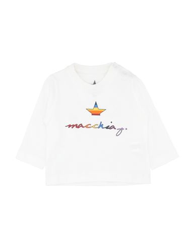 Macchia J Babies'  Newborn Boy T-shirt White Size 3 Cotton