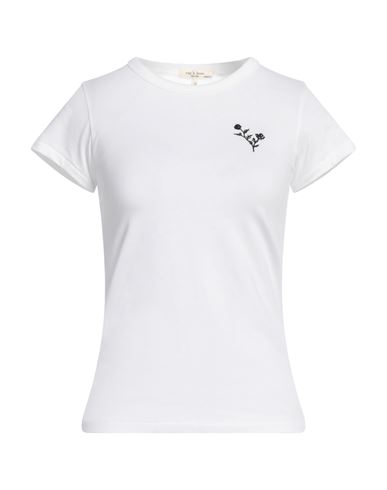 Rag & Bone Woman T-shirt White Size Xxs Organic Cotton