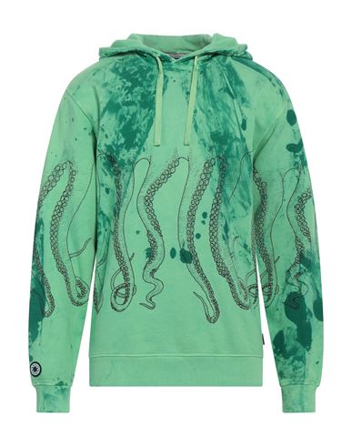 Octopus Man Sweatshirt Green Size Xxl Cotton