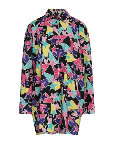 Msgm Woman Shirt Black Size 8 Cotton