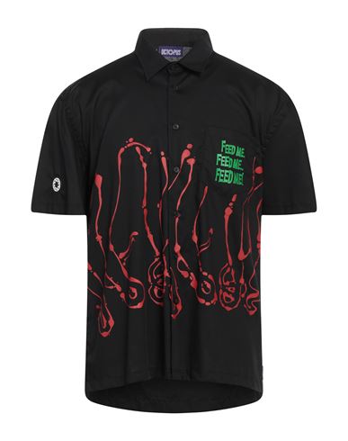 Octopus Man Shirt Black Size Xl Cotton