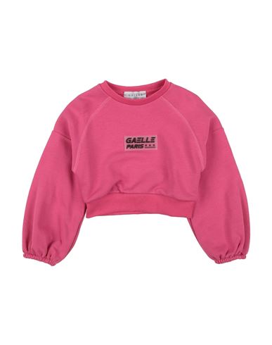 Gaelle Paris Babies' Gaëlle Paris Toddler Girl Sweatshirt Fuchsia Size 4 Cotton, Elastane In Pink