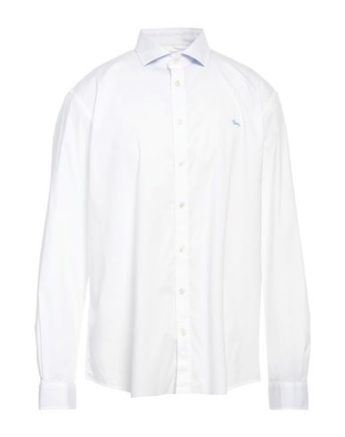 Harmont & Blaine Man Shirt White Size 3xl Cotton, Elastane