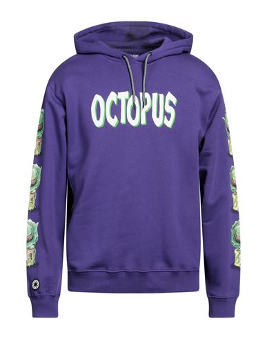Octopus Man Sweatshirt Purple Size Xl Cotton