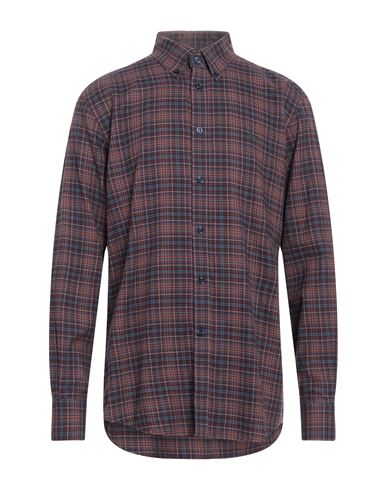 Harmont & Blaine Man Shirt Burgundy Size L Cotton In Red